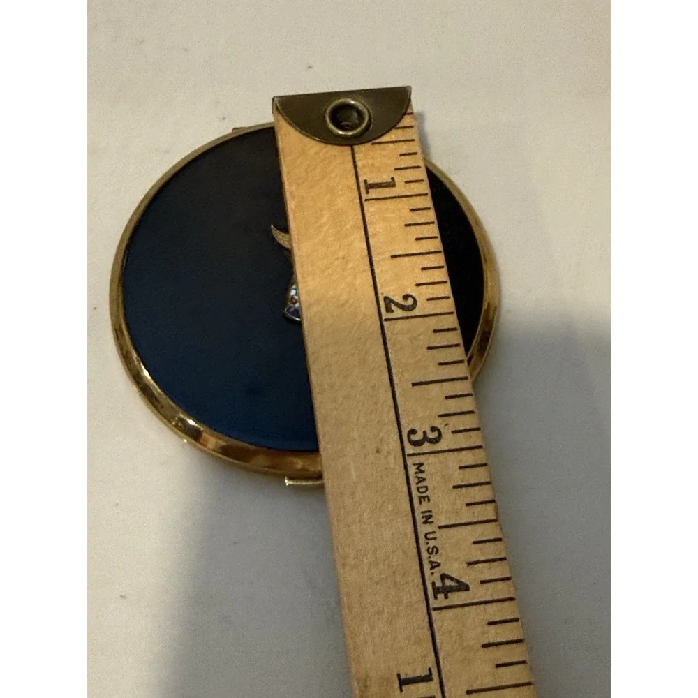 VTG Stratton RAFA Powder Compact Black Enamel Royal Air Force Sweetheart England